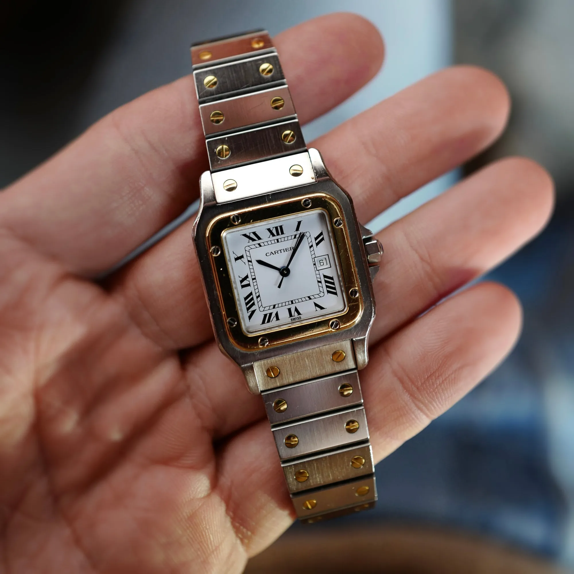 Cartier Two Tone Vintage Santos Ref. 2961
