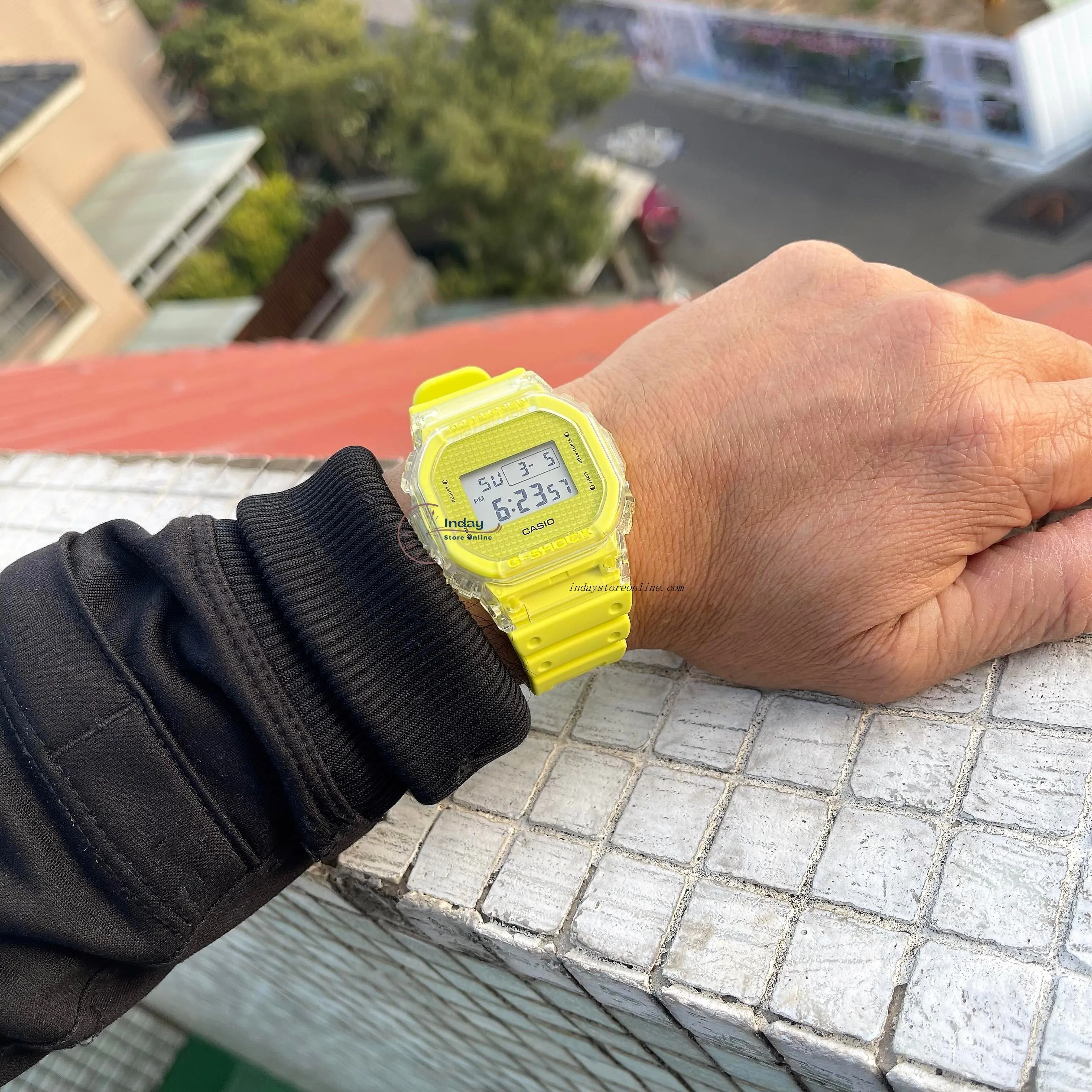 Casio G-Shock Men's Watch DW-5600GL-9 Digital 5600 Series Resin Band Mineral Glass Shock Resistant