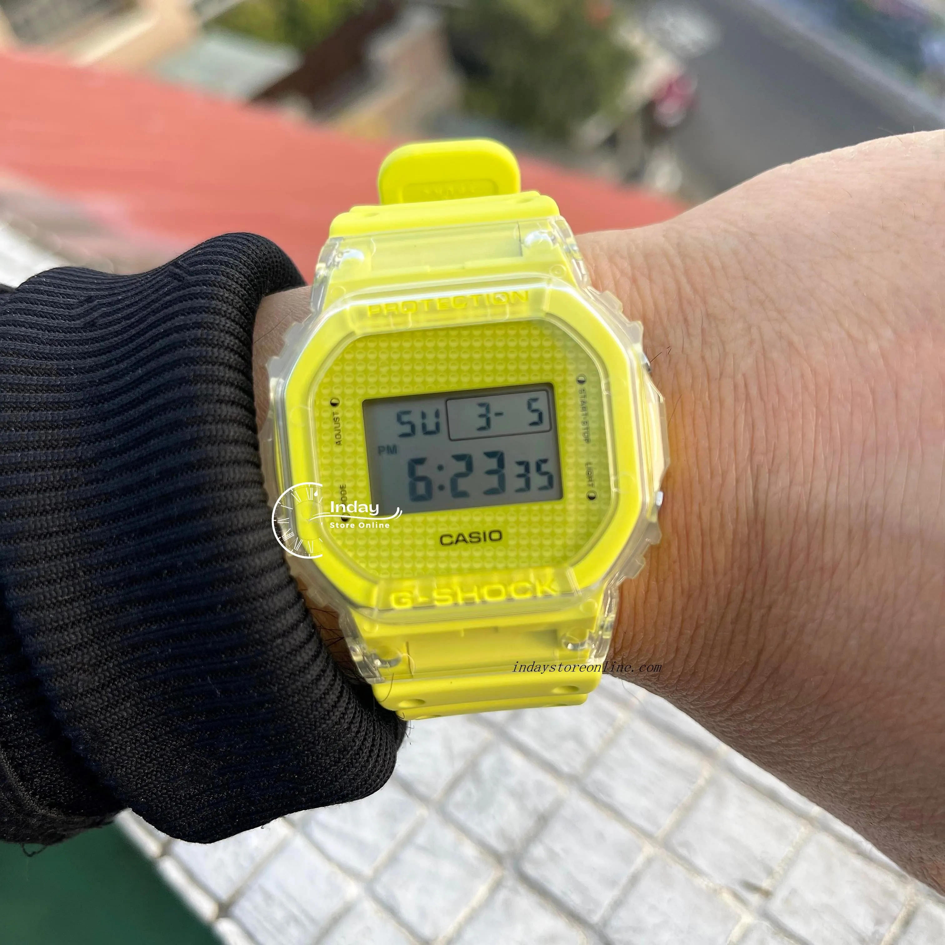 Casio G-Shock Men's Watch DW-5600GL-9 Digital 5600 Series Resin Band Mineral Glass Shock Resistant