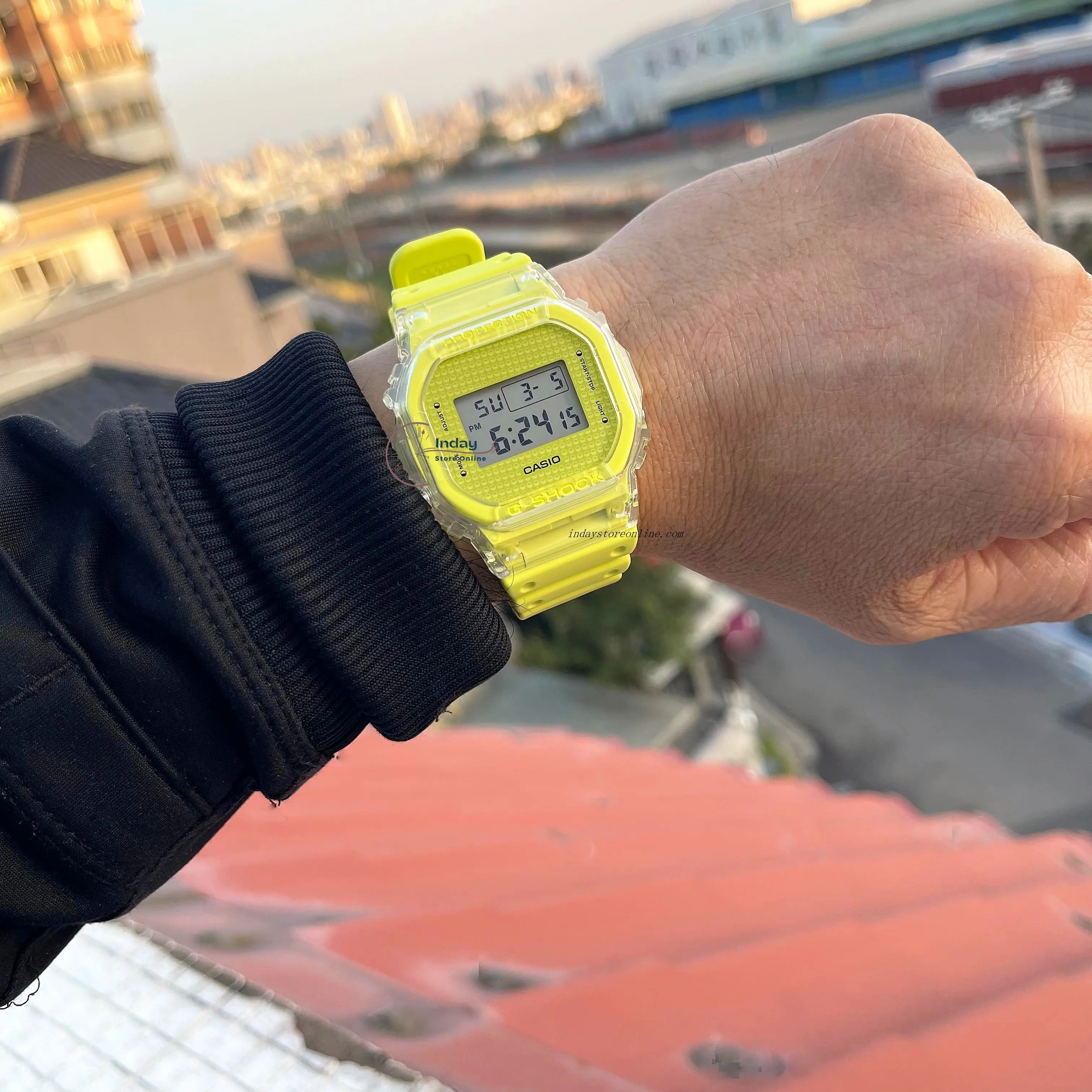 Casio G-Shock Men's Watch DW-5600GL-9 Digital 5600 Series Resin Band Mineral Glass Shock Resistant