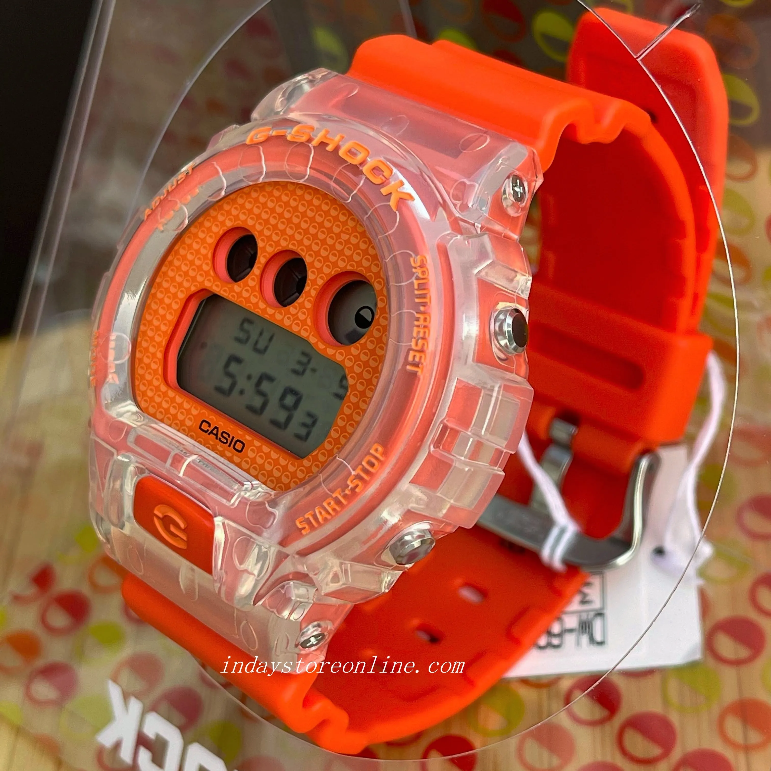Casio G-Shock Men's Watch DW-6900GL-4 Digital 6900 Series Lucky Drop Vibrant Colors