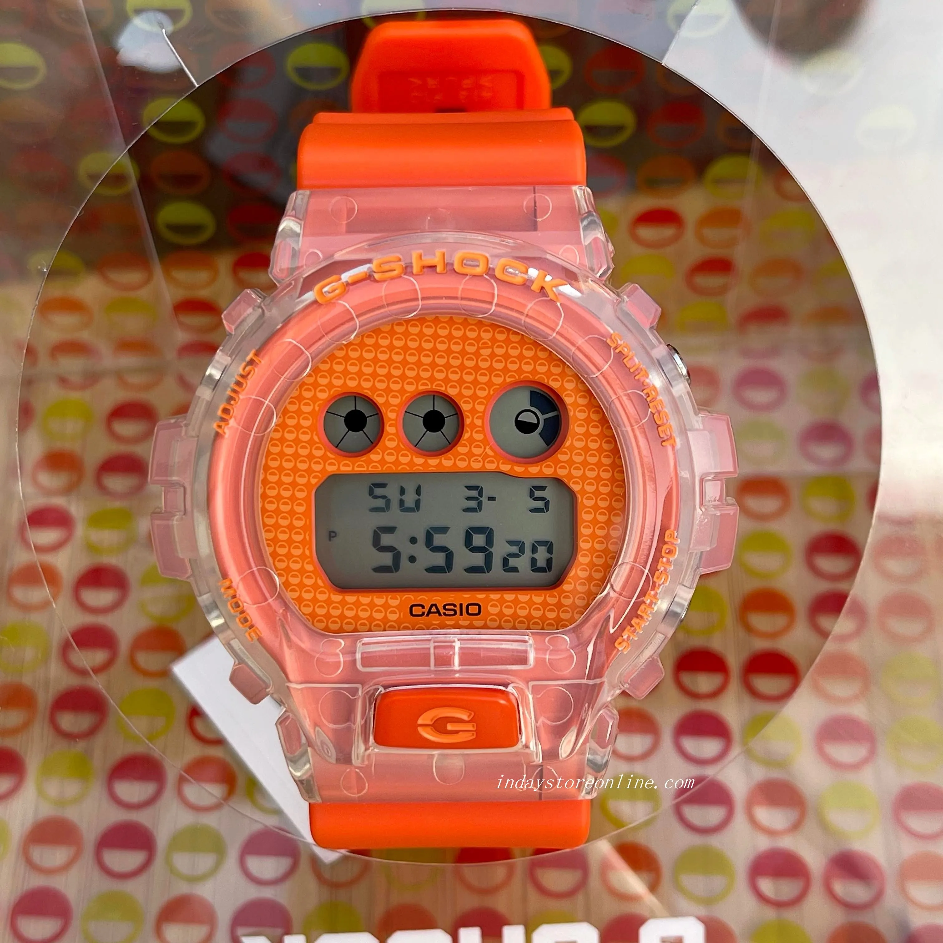 Casio G-Shock Men's Watch DW-6900GL-4 Digital 6900 Series Lucky Drop Vibrant Colors