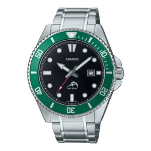 Casio Vintage Silver Green MDV106DD-1A3