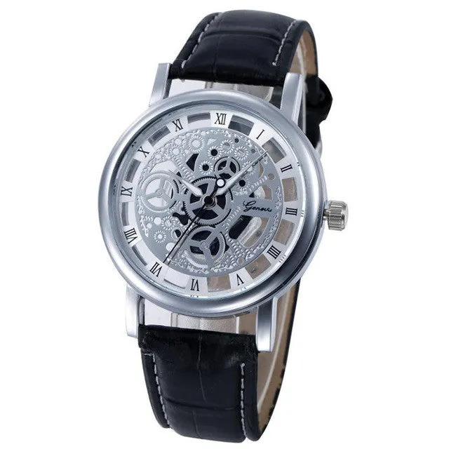 Casual  Faux Leather Men's Watches