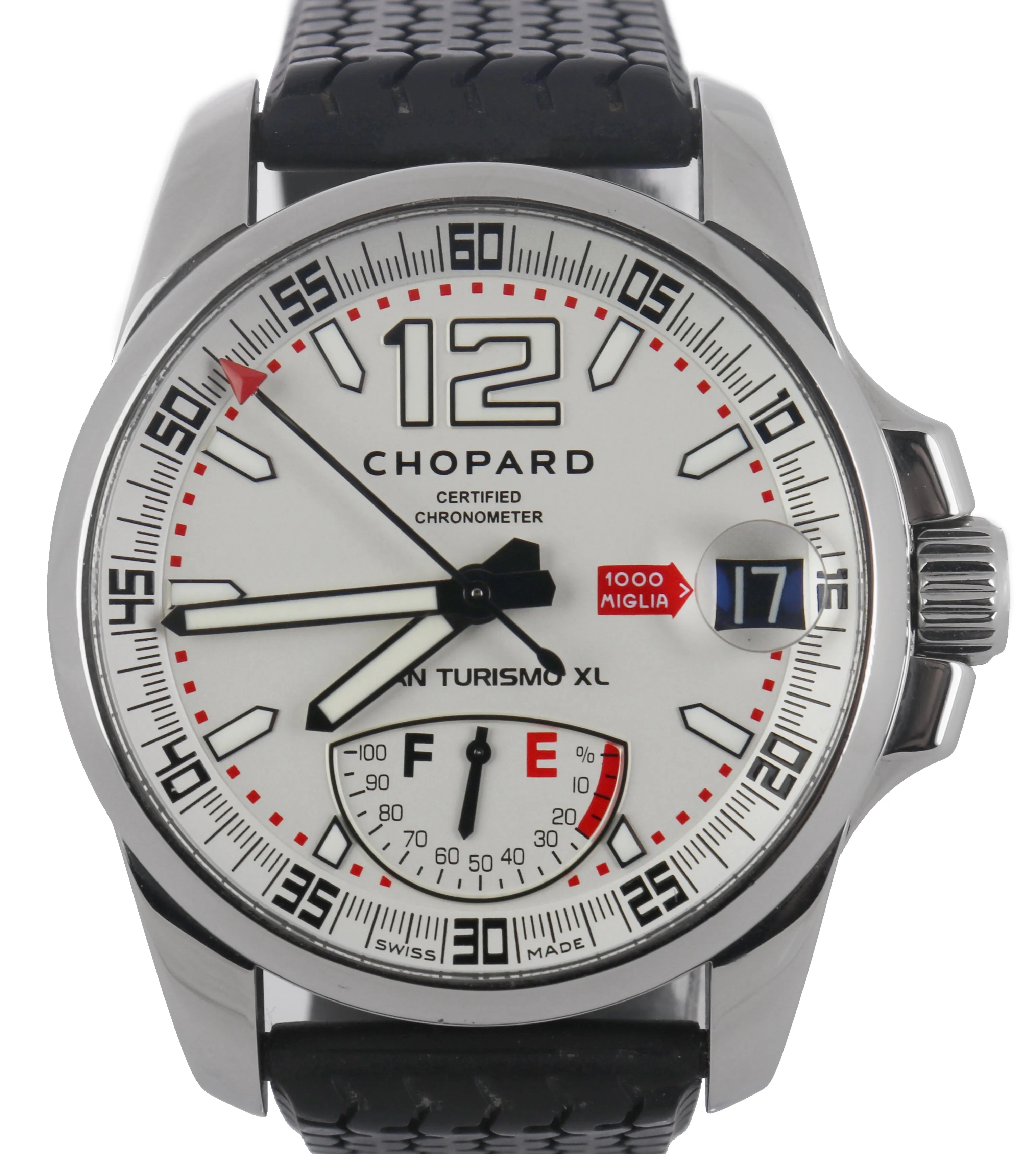 Chopard Gran Turismo GT XL Power Reserve Date 8997 44mm Stainless Rubber Watch
