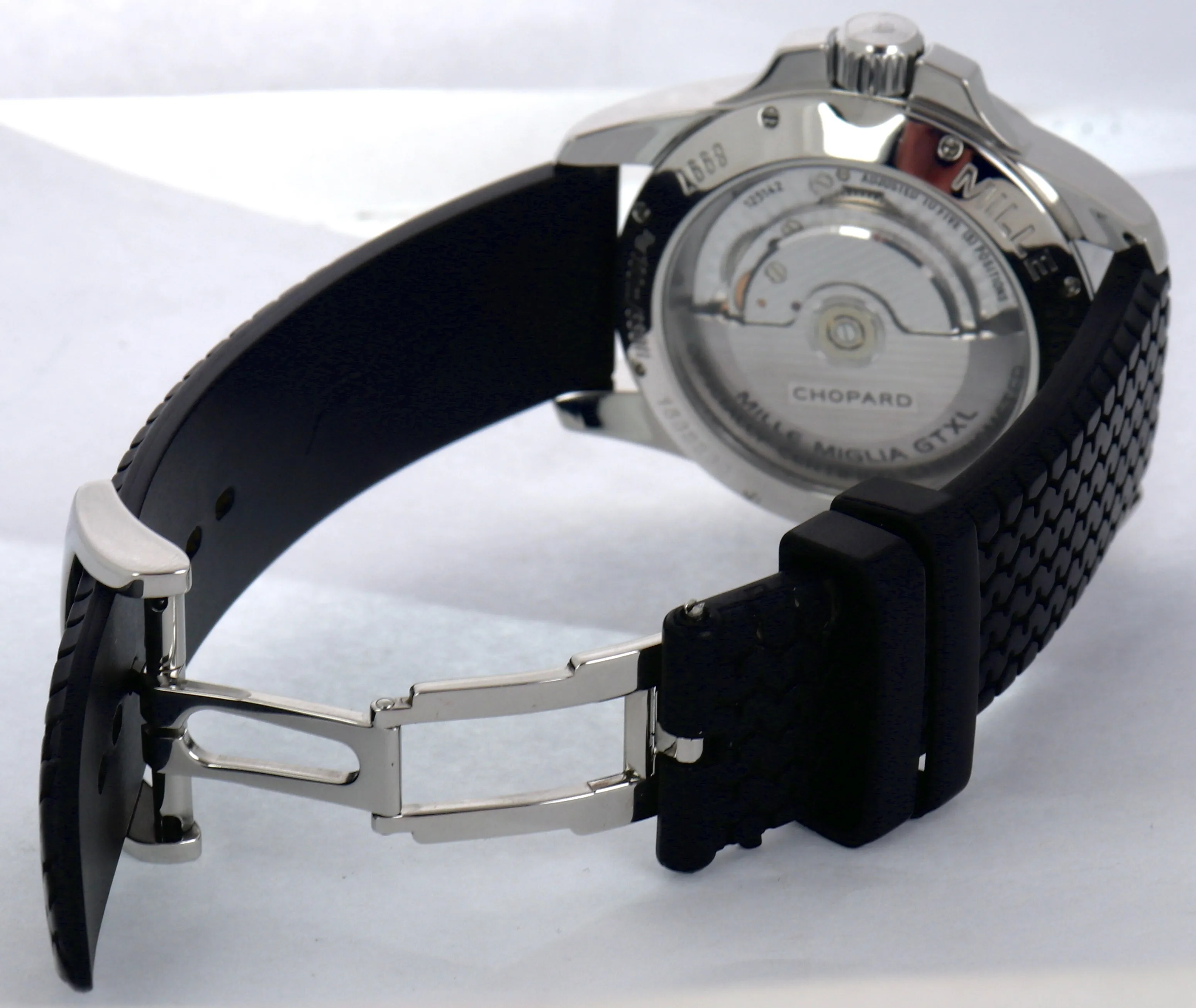 Chopard Gran Turismo GT XL Power Reserve Date 8997 44mm Stainless Rubber Watch