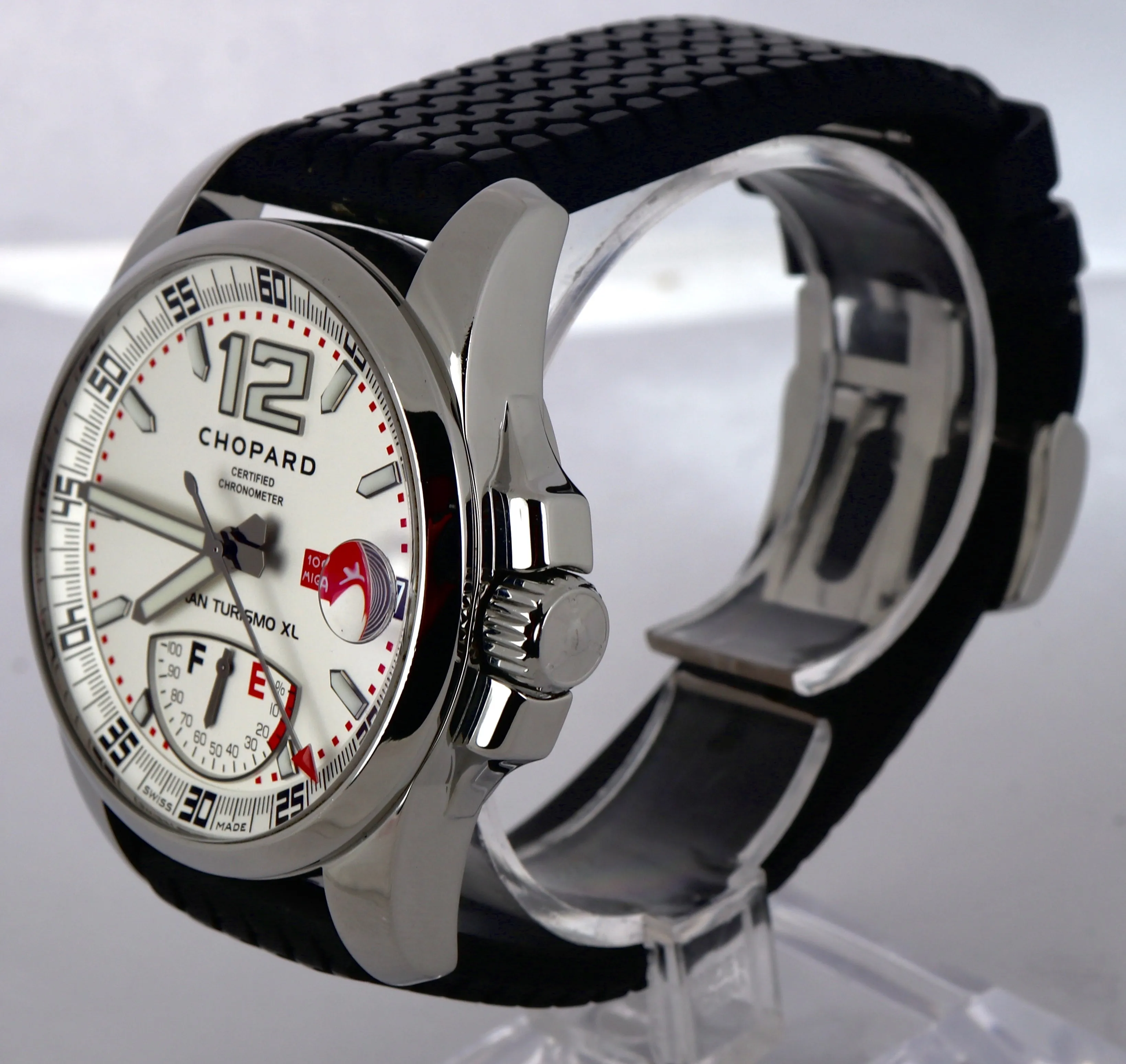 Chopard Gran Turismo GT XL Power Reserve Date 8997 44mm Stainless Rubber Watch