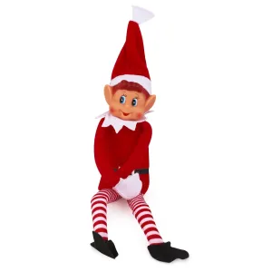 Christmas Elf Behaving Badly Plush Toy | Novelty Long Bendy Naughty Boy Christmas Elves Doll | 12 Inches
