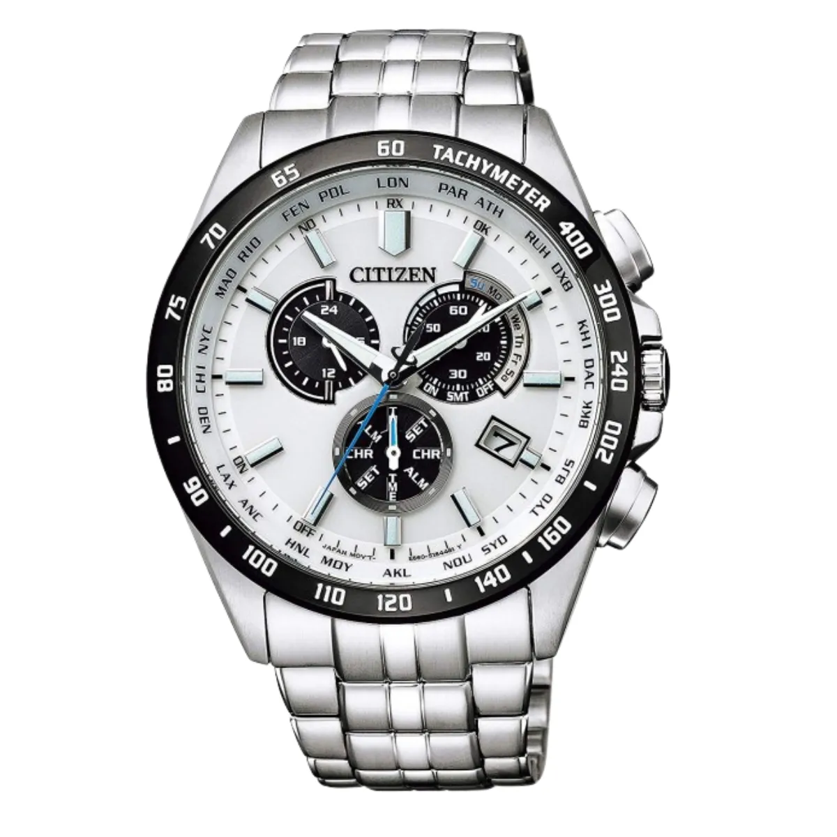 Citizen Collection CB5874-90A CB5874 Radio Wave Controlled Chronograph Mens Watch