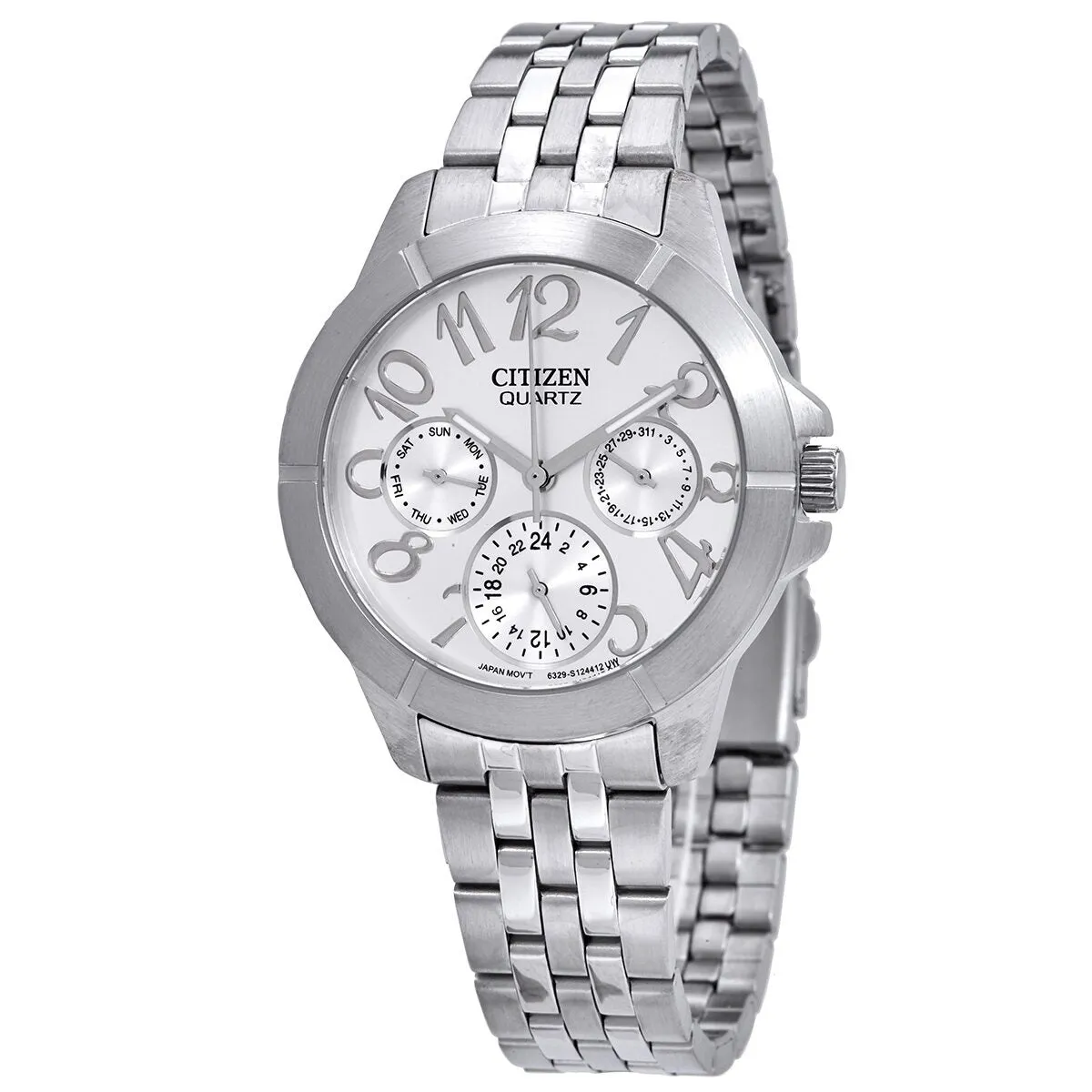 Citizen Silver Dial Multi-Function Silver Dial Ladies Watch ED8100-51A
