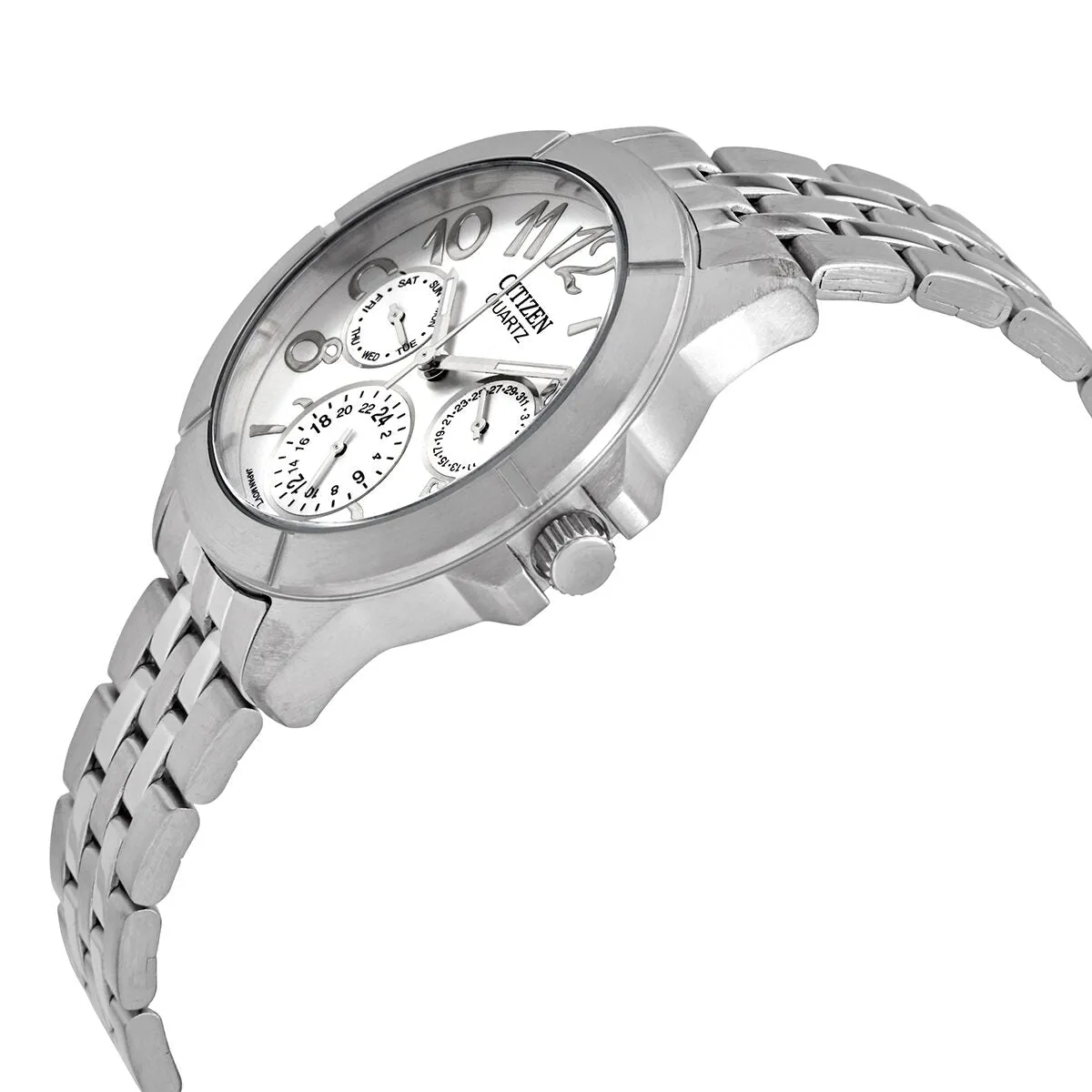 Citizen Silver Dial Multi-Function Silver Dial Ladies Watch ED8100-51A