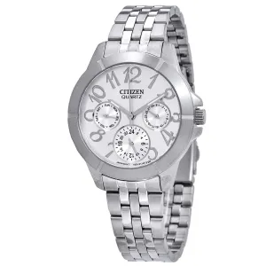 Citizen Silver Dial Multi-Function Silver Dial Ladies Watch ED8100-51A