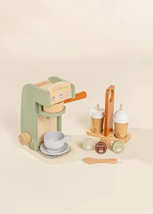 Coco Village - Wooden Coffee Maker Set - Seafoam