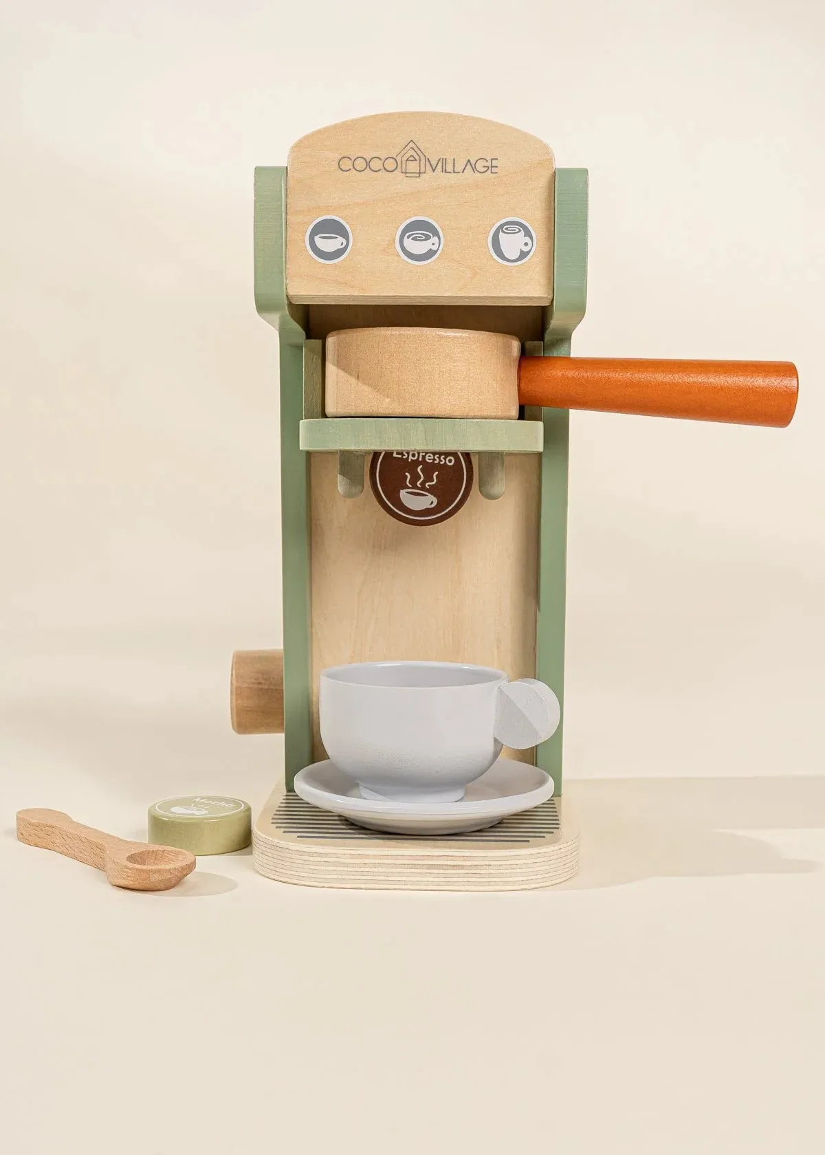 Coco Village - Wooden Coffee Maker Set - Seafoam