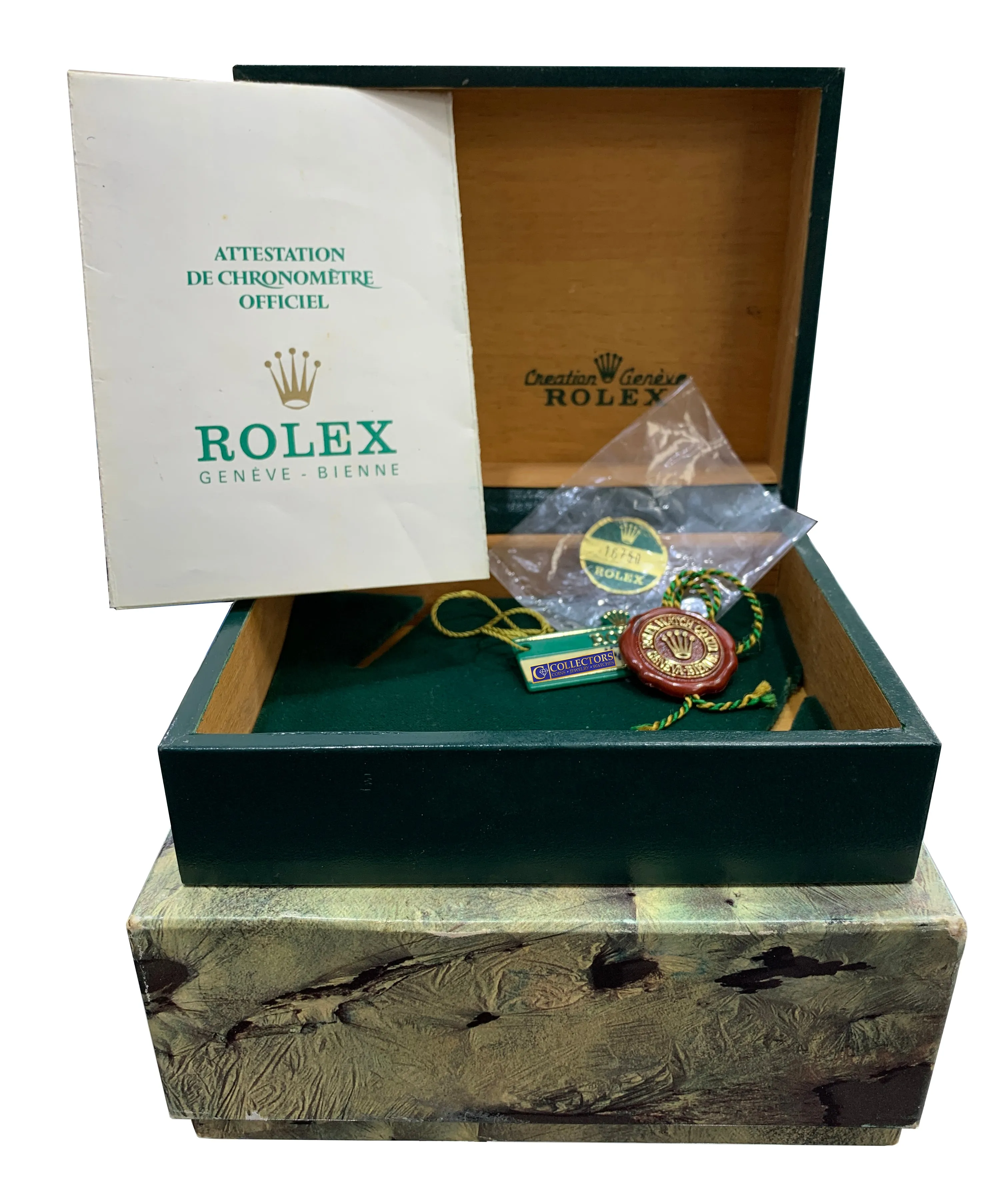 COMPLETE Vintage 1982 Rolex GMT-Master 16750 Pepsi Red Blue Patina CREAMY Watch