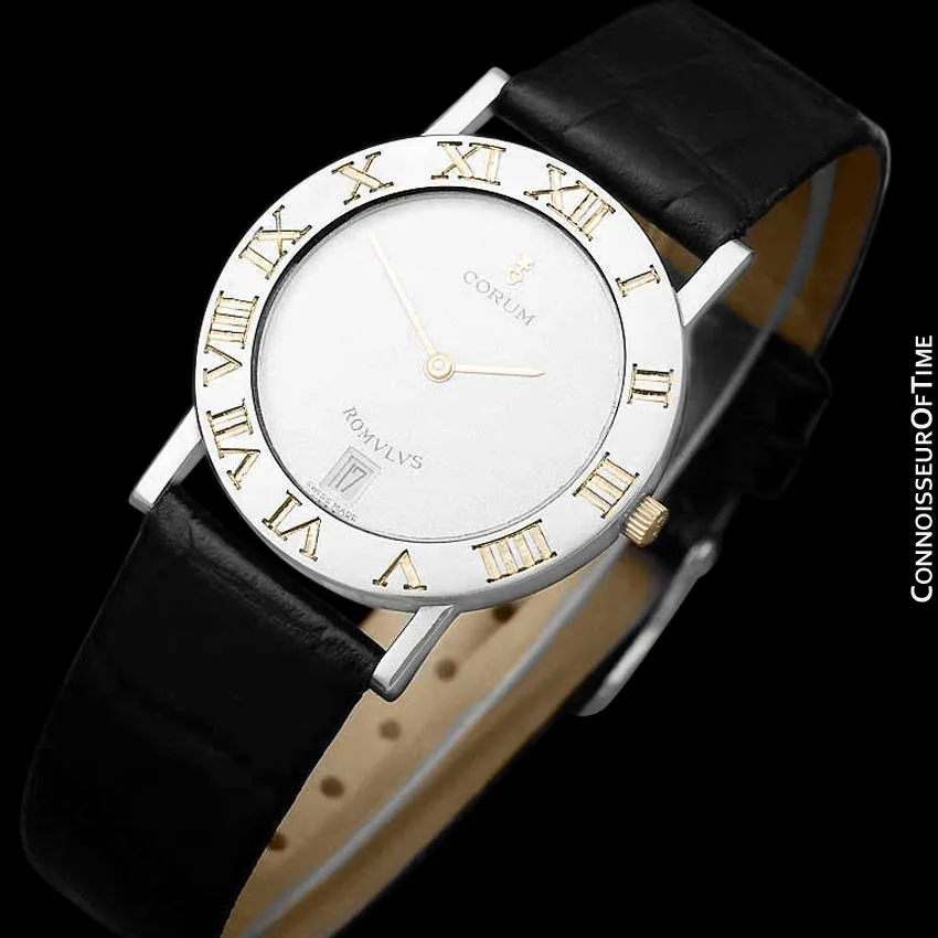 Corum Romvlvs Romulus Mens Dress Watch - Stainless Steel and 18K Gold