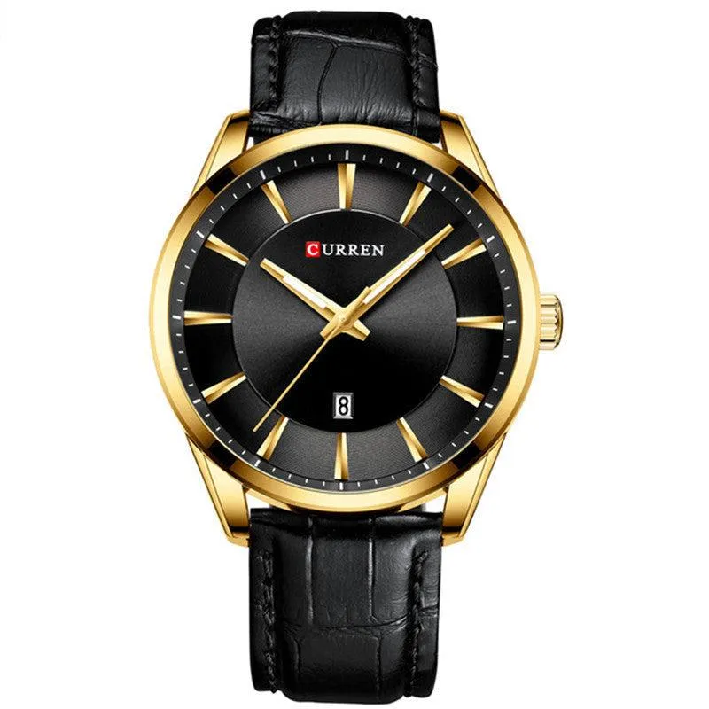 Curren Men's Business Belt Calendar Waterproof Quartz Watch