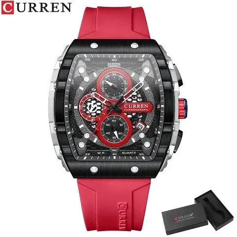 CURREN Men's Sports Rectangular Watch (Dial 4.7cm) - CUR221