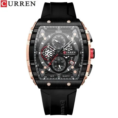 CURREN Men's Sports Rectangular Watch (Dial 4.7cm) - CUR221
