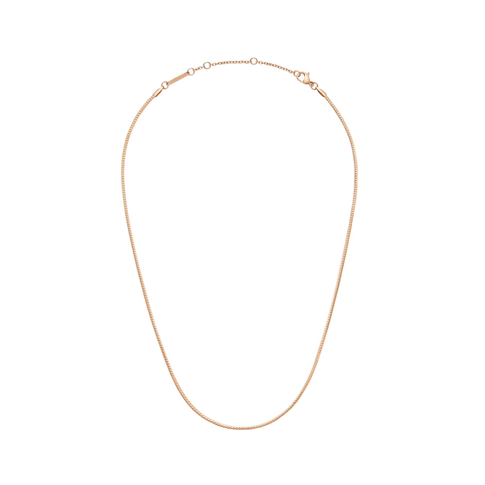 Daniel Wellington Elan Flat Chain Necklace Short Rose Gold