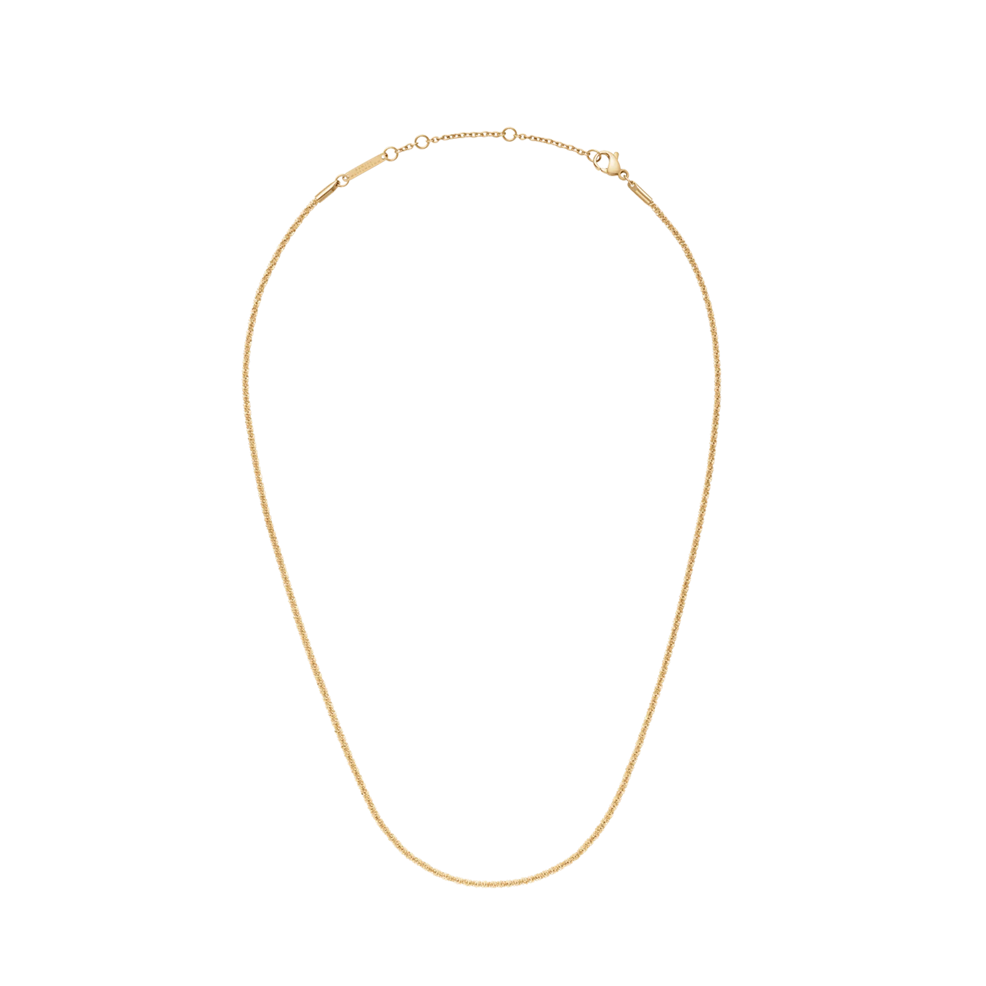 Daniel Wellington Elan Twisted Chain Necklace Long Gold