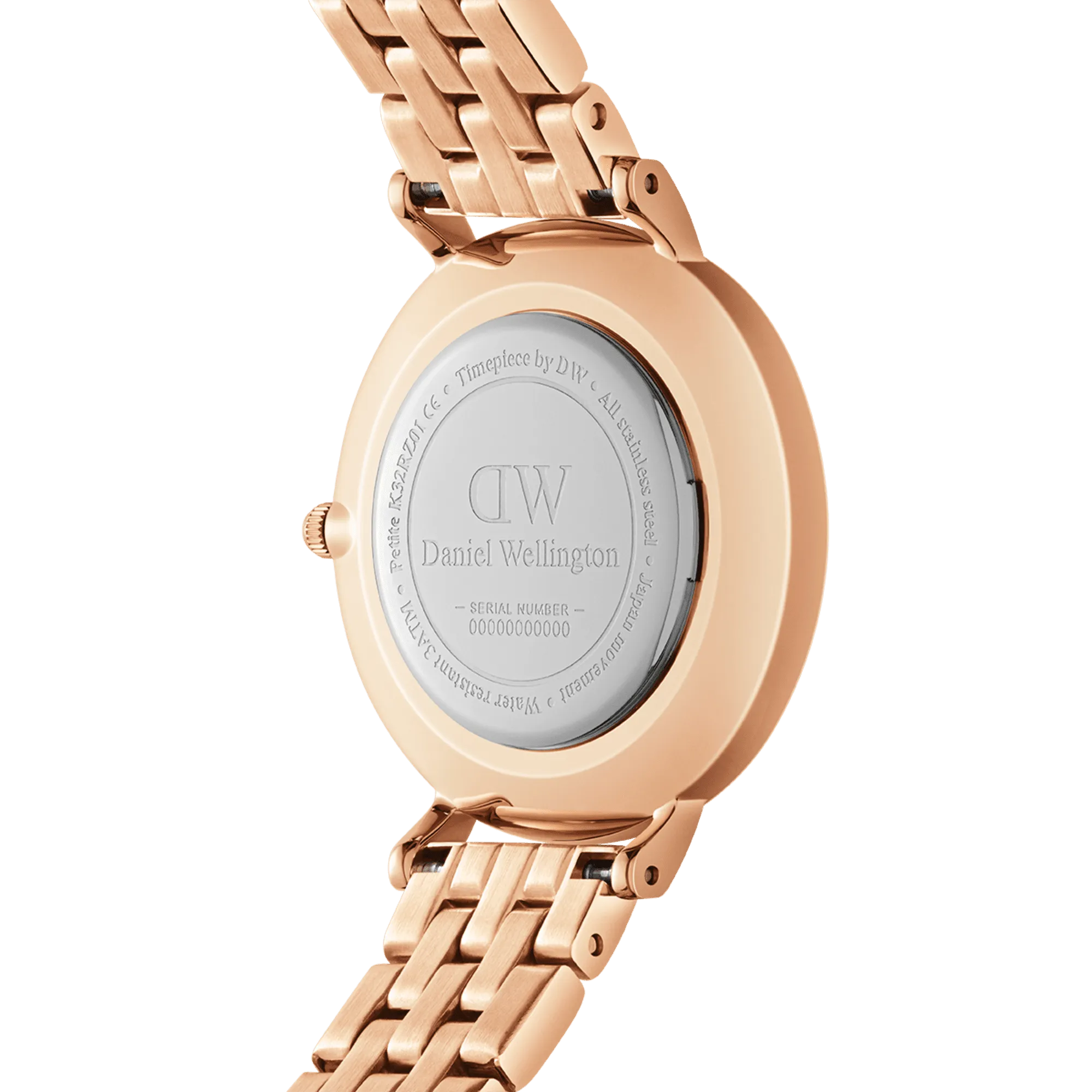 Daniel Wellington Petite Lumine 28 5-Link Rose Gold & Mother of Pearl Pink Watch