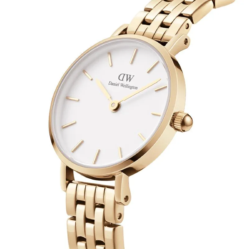 Daniel Wellington Petite Lumine 5-Link Ever Gold 28mm Watch