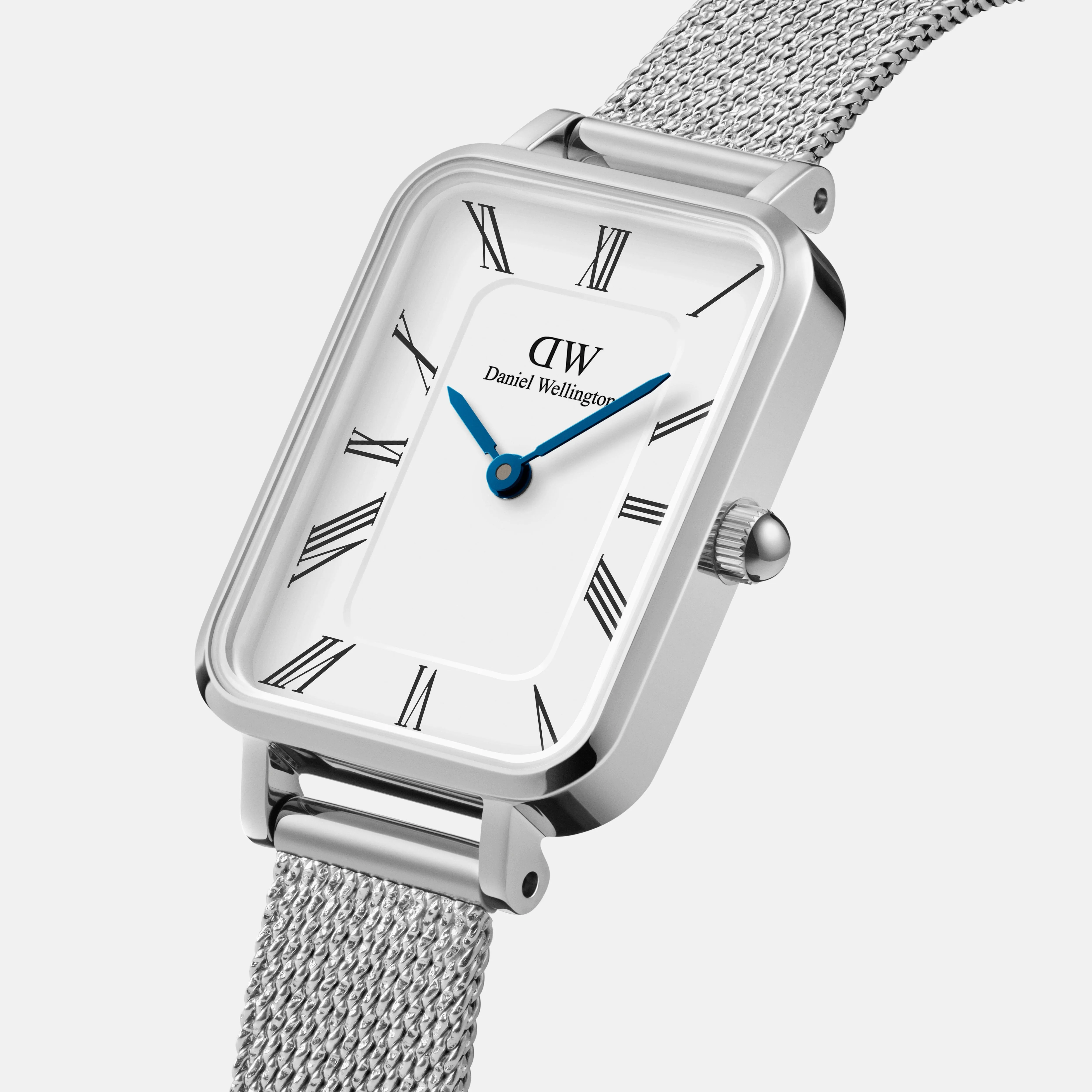Daniel Wellington Quadro Roman Numerals 20x26 Sterling S White Watch