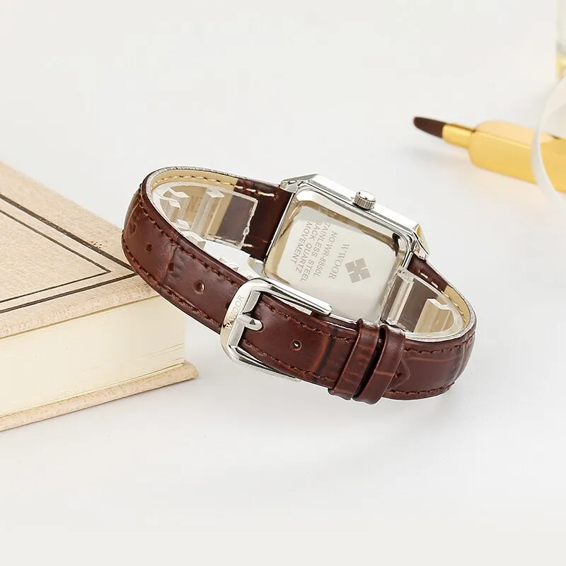 Designer Rectangle Quartz Watch Multiple Strap Color Options for Women