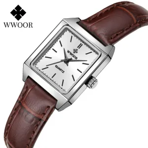 Designer Rectangle Quartz Watch Multiple Strap Color Options for Women