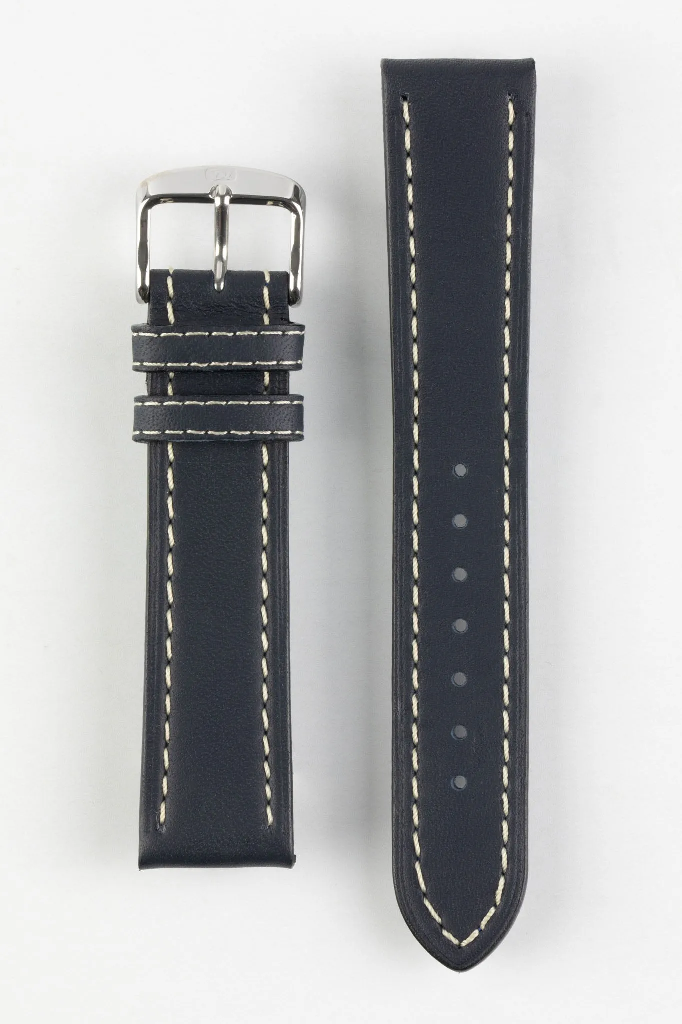 Di-Modell JUMBO Calf Leather Watch Strap in BLUE