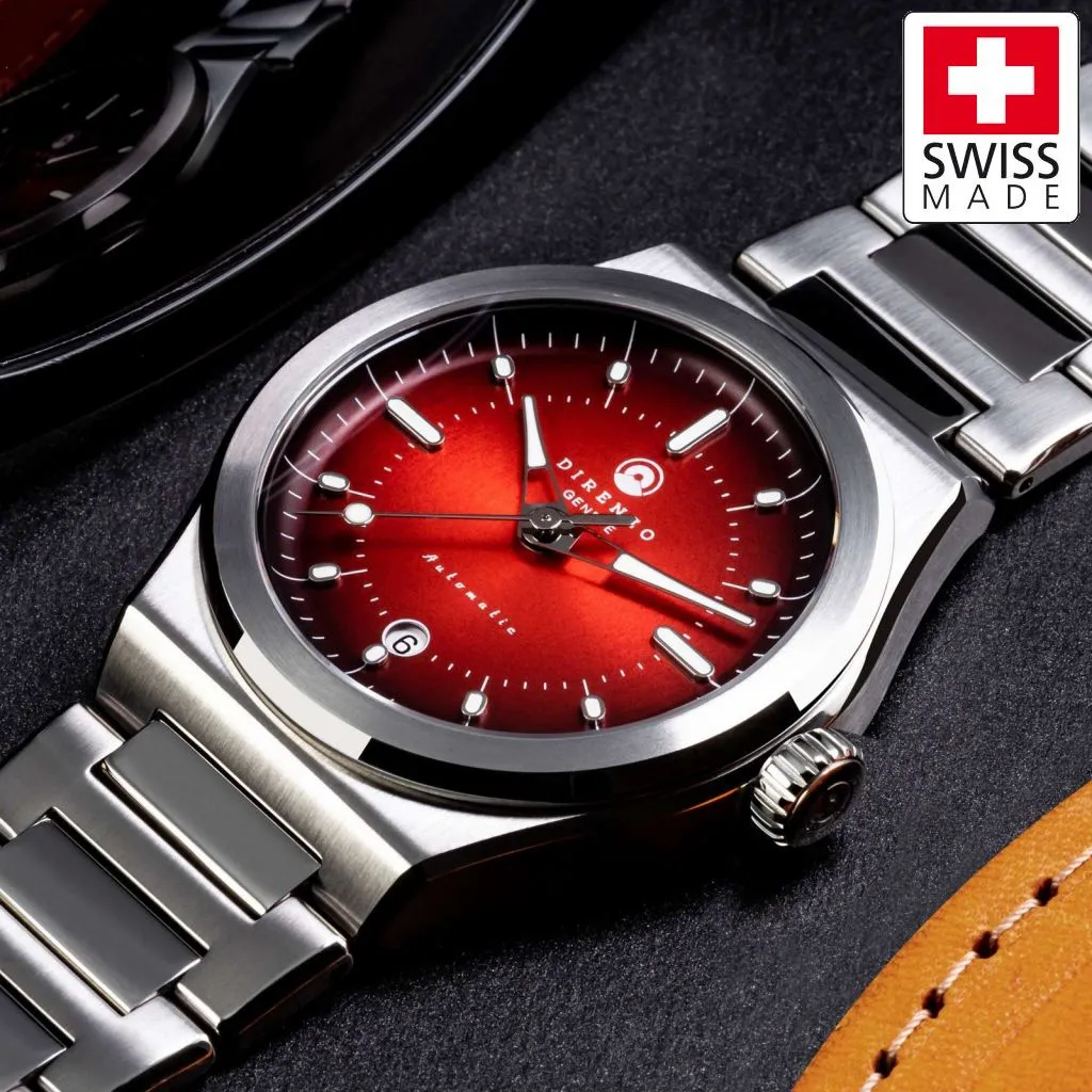 Direnzo DRZ04 Mondial V2 Red&nbsp;Sunburst - Swiss&nbsp;Made