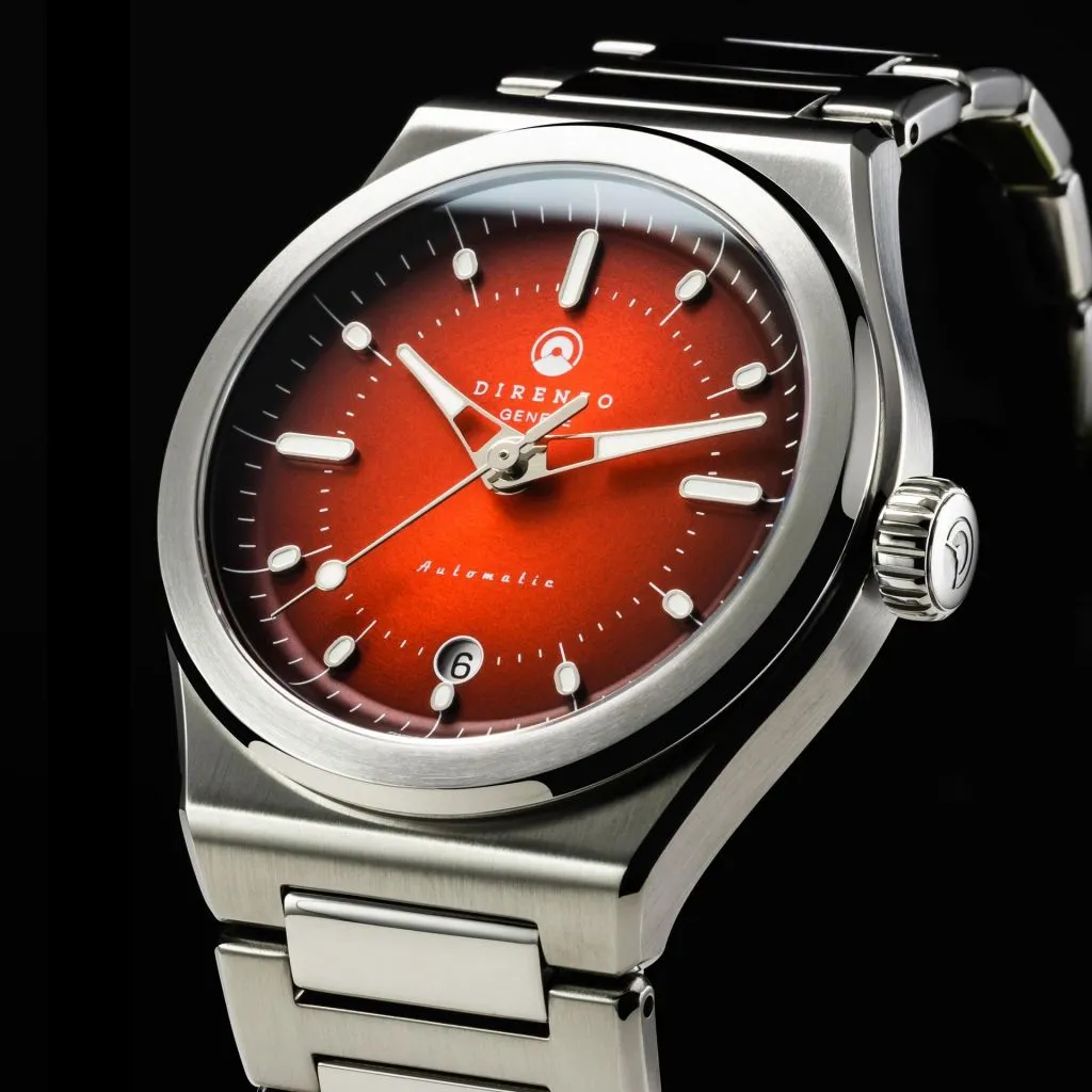 Direnzo DRZ04 Mondial V2 Red&nbsp;Sunburst - Swiss&nbsp;Made