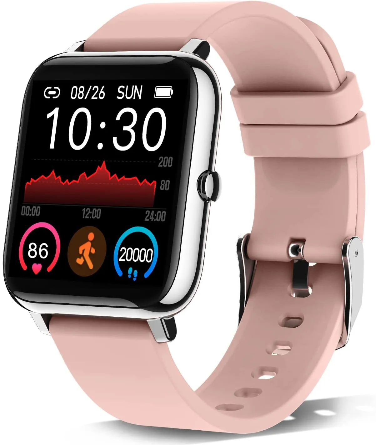 Donerton Smart Watch, Fitness Tracker for Women, 1.4" TFT LCD Screen Smartwatch with Heart Rate and Sleep Monitor, IP67 Waterproof Activity Tracker with Pedometer, Fitness Watch for Android and iOS