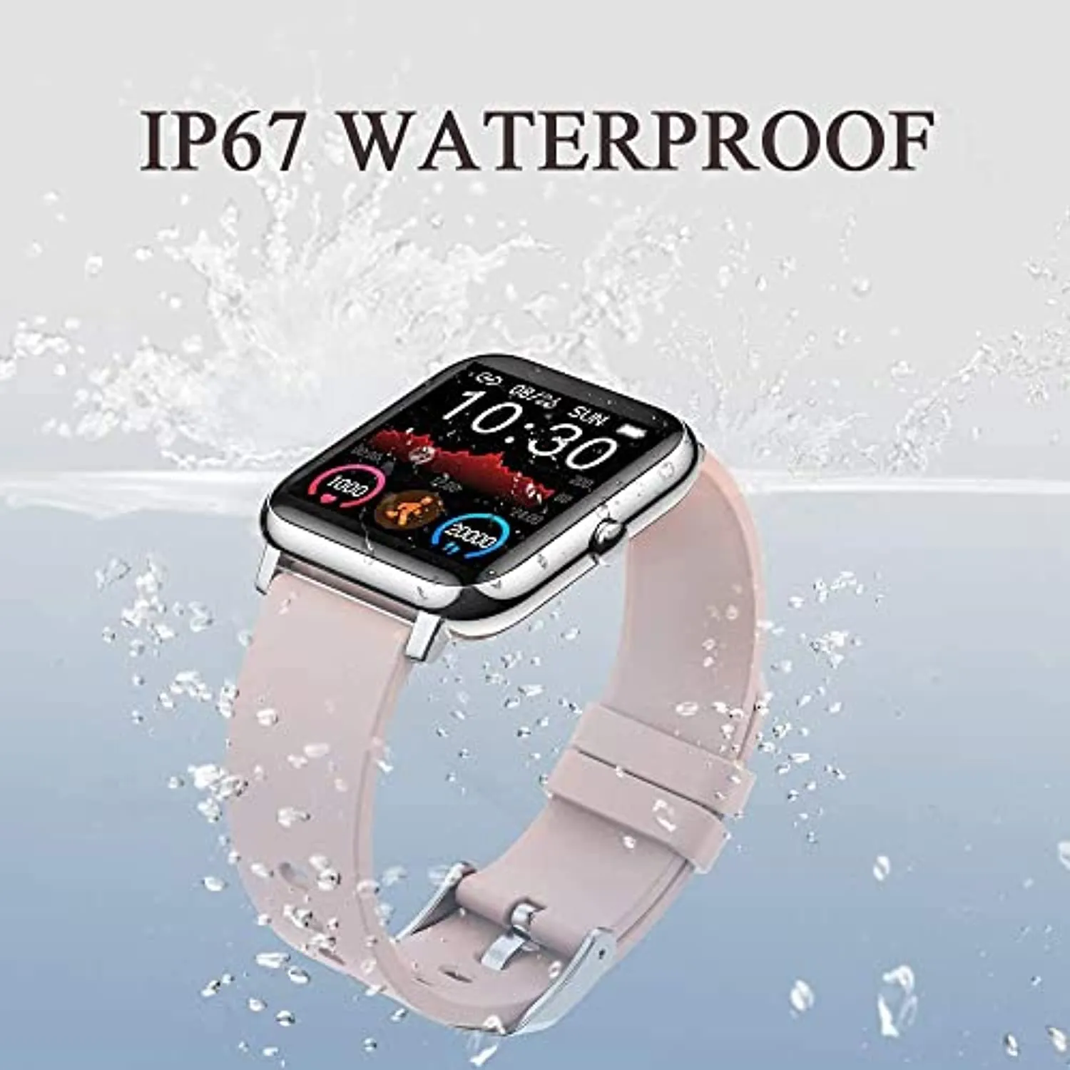 Donerton Smart Watch, Fitness Tracker for Women, 1.4" TFT LCD Screen Smartwatch with Heart Rate and Sleep Monitor, IP67 Waterproof Activity Tracker with Pedometer, Fitness Watch for Android and iOS