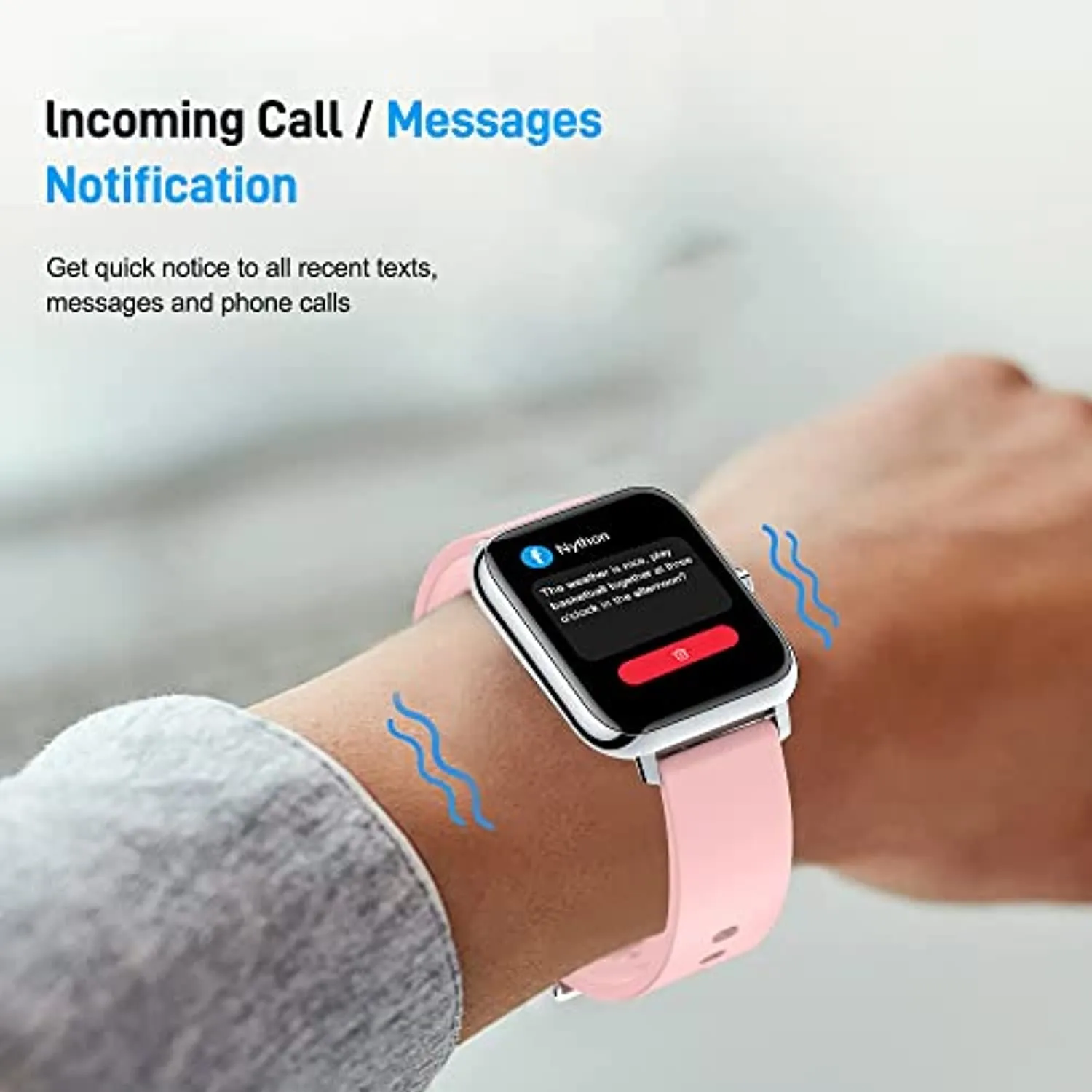 Donerton Smart Watch, Fitness Tracker for Women, 1.4" TFT LCD Screen Smartwatch with Heart Rate and Sleep Monitor, IP67 Waterproof Activity Tracker with Pedometer, Fitness Watch for Android and iOS