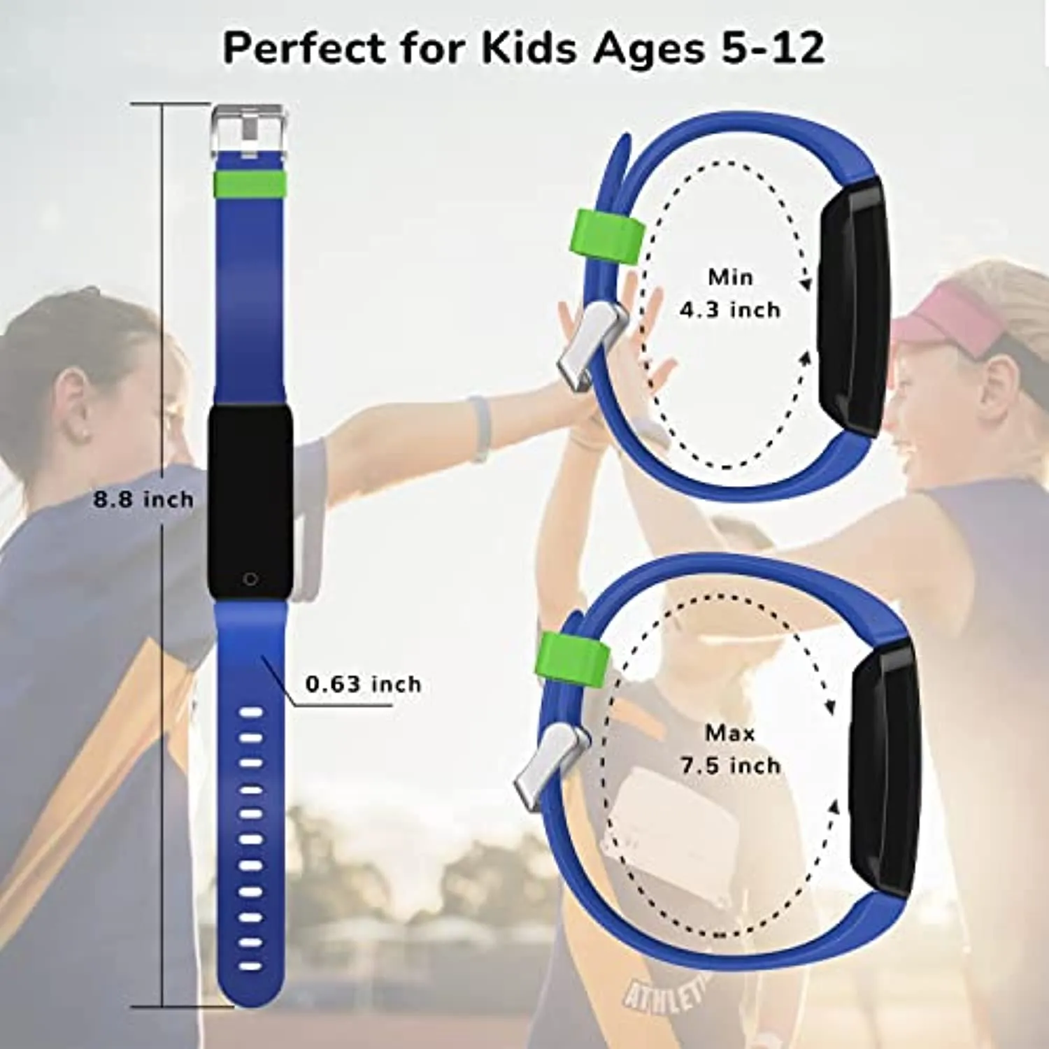 DoSmarter Kids Fitness Tracker Watch for Boys Girls Ages 5-12, Waterproof Health & Activity Tracker for Kids with Pedometer, Heart Rate, Sleep Monitor, Great Kids Gift