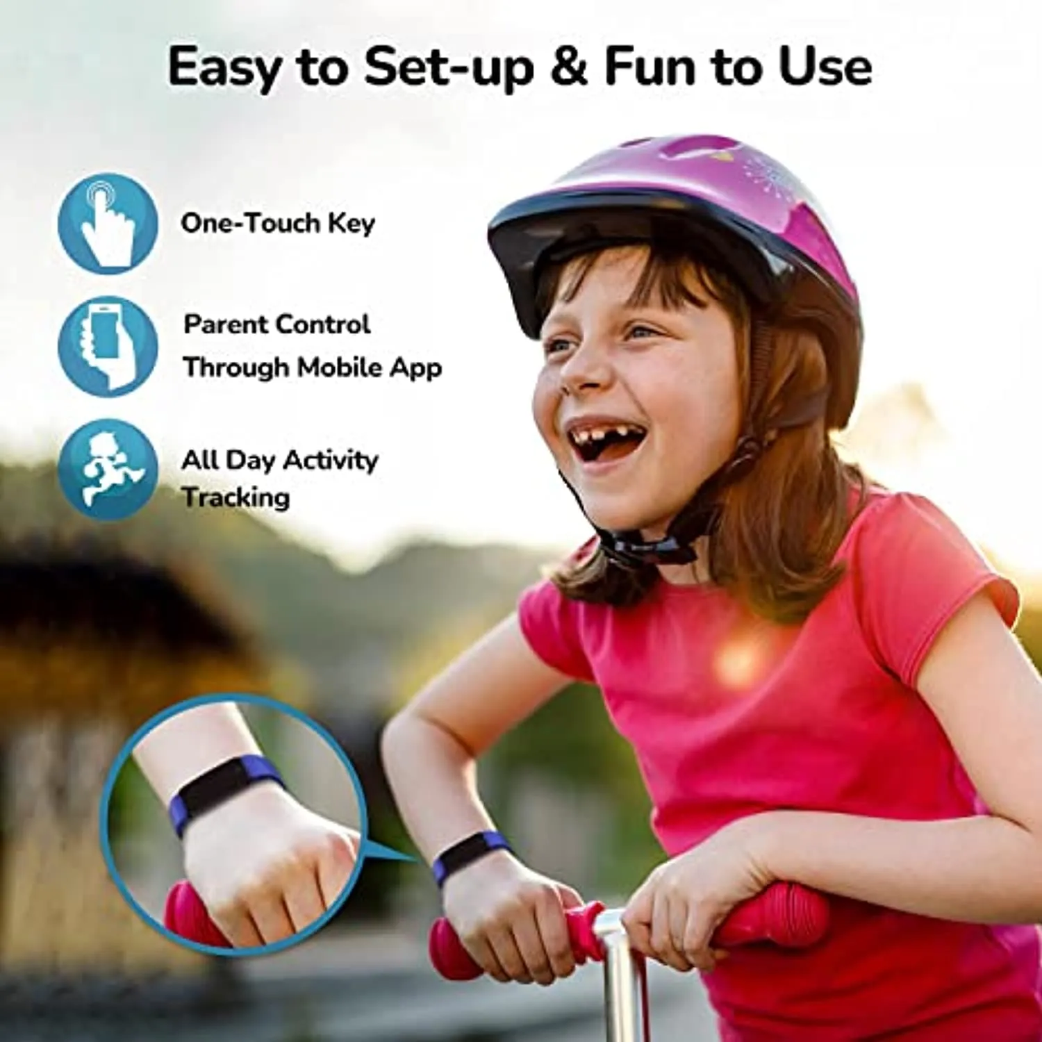 DoSmarter Kids Fitness Tracker Watch for Boys Girls Ages 5-12, Waterproof Health & Activity Tracker for Kids with Pedometer, Heart Rate, Sleep Monitor, Great Kids Gift