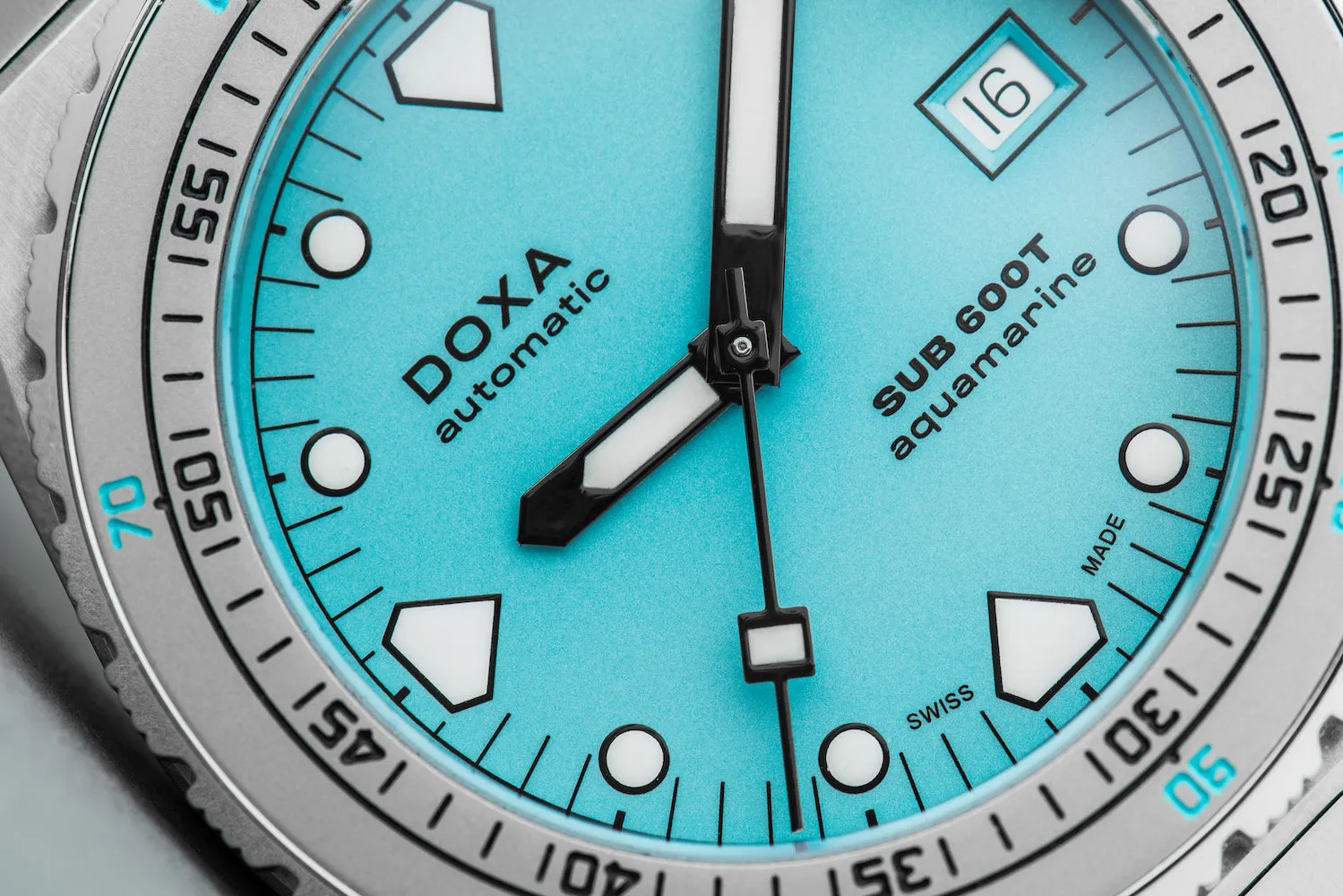 Doxa SUB 600T Aquamarine Rubber Watch
