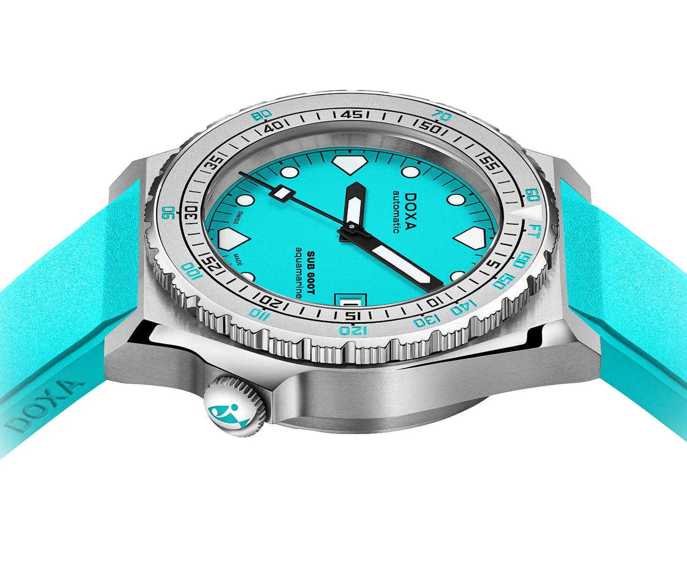 Doxa SUB 600T Aquamarine Rubber Watch