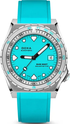 Doxa SUB 600T Aquamarine Rubber Watch