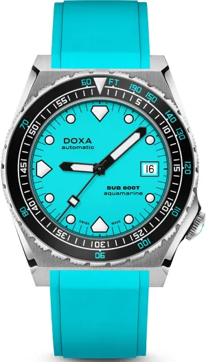 Doxa Watch SUB 600T Aquamarine Rubber