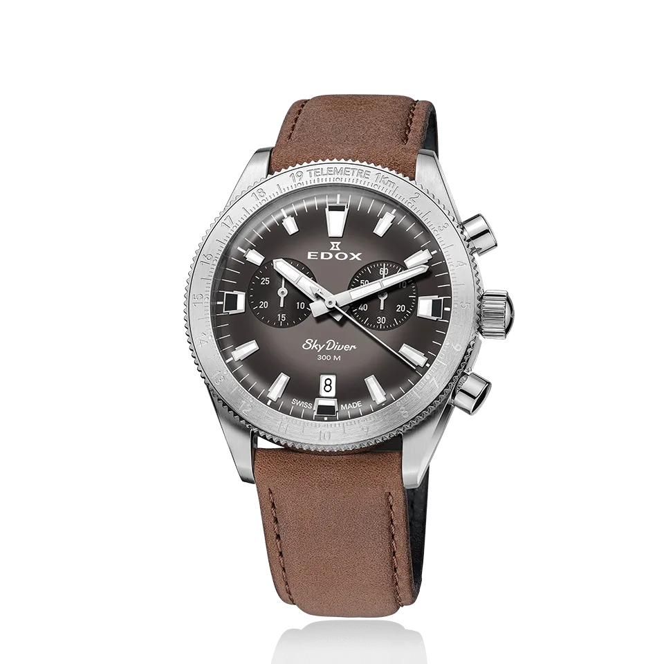 EDOX SWISS MADE 10116-3-GRIDN SKYDIVER CHRONOGRAPH LIMITED EDITION