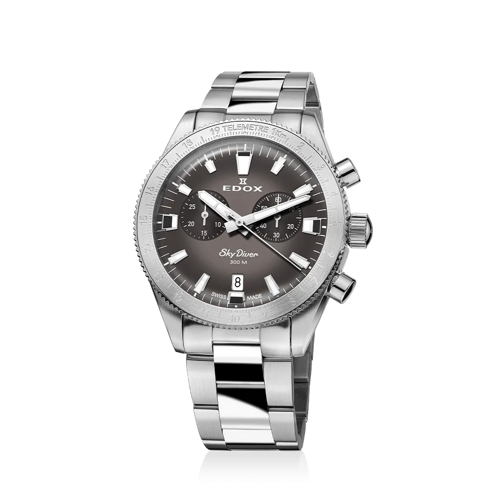 EDOX SWISS MADE 10116-3-GRIDN SKYDIVER CHRONOGRAPH LIMITED EDITION