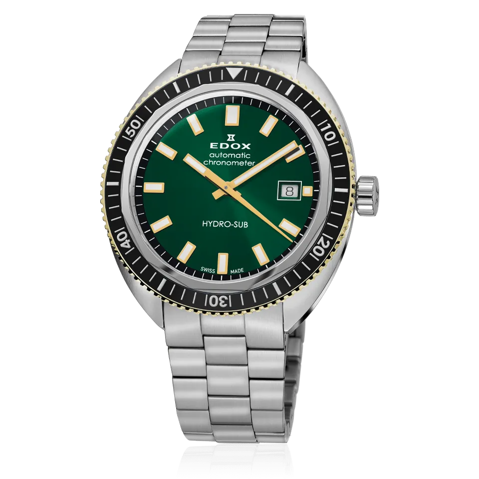 EDOX SWISS MADE  80128-357JNM-VID HYDRO-SUB DATE AUTOMATIC CHRONOMETER (LIMITED)
