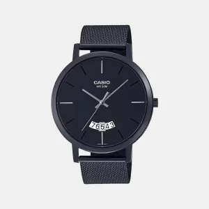 Enticer Men's Analog Stainless Steel Watch A1874 - MTP-B100MB-1EVDF