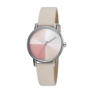 Esprit Ladies Stainless Steel Watch Multi Color Dial & Beige Strap