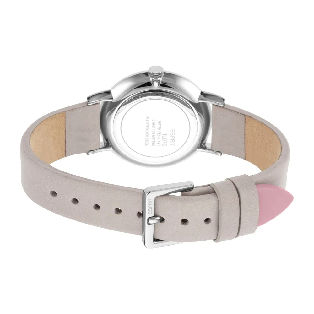 Esprit Ladies Stainless Steel Watch Multi Color Dial & Beige Strap
