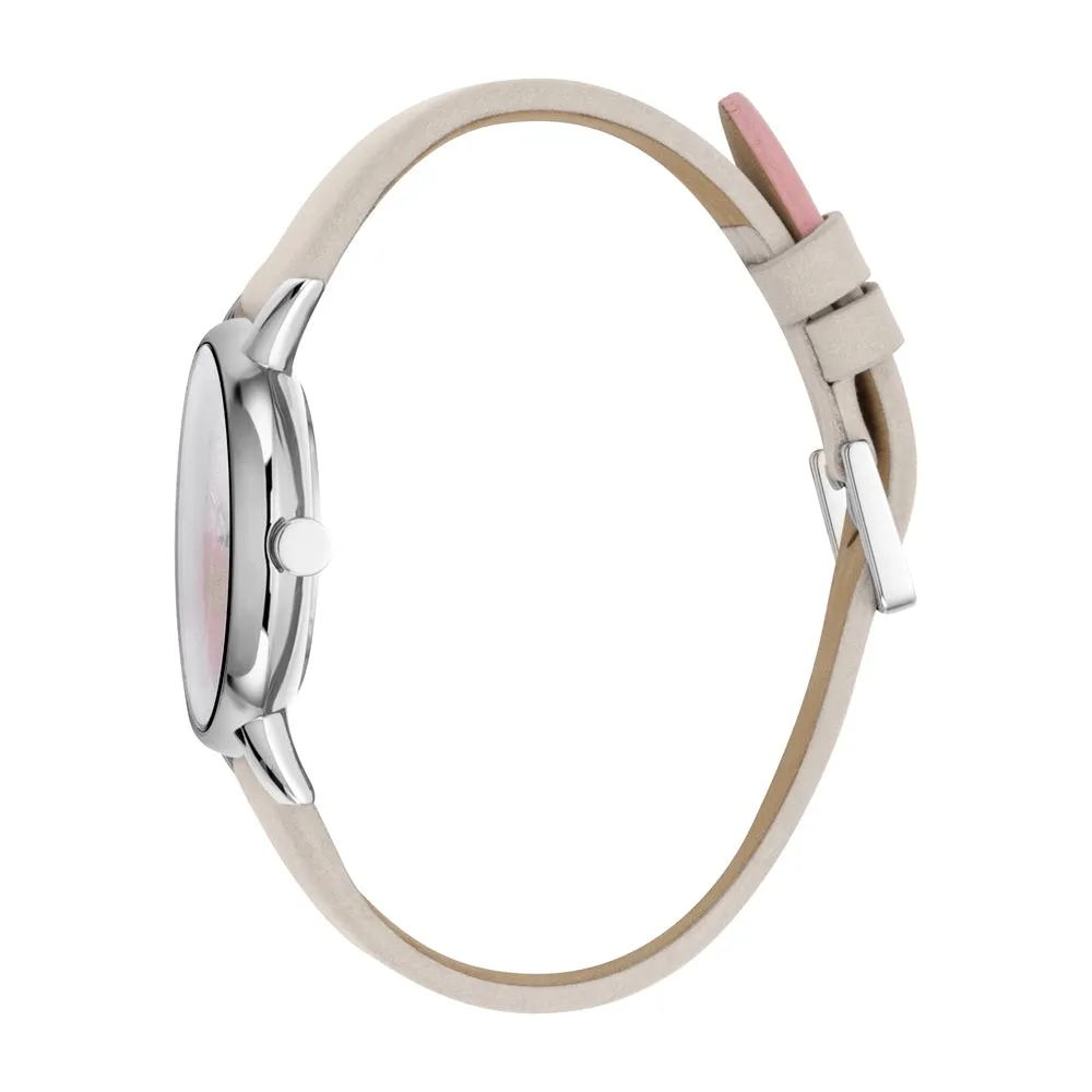 Esprit Ladies Stainless Steel Watch Multi Color Dial & Beige Strap