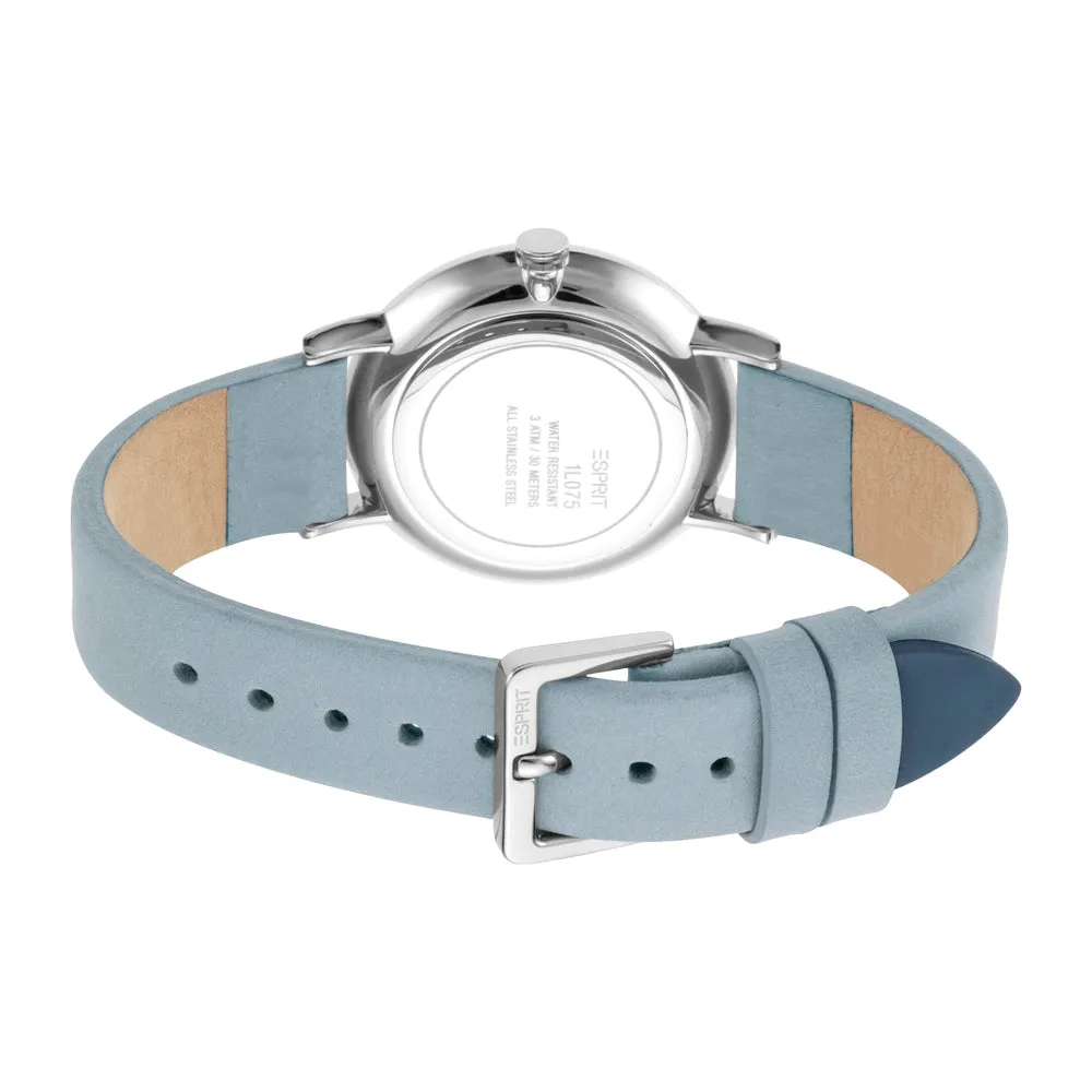 Esprit Ladies Stainless Steel Watch Multi Color Dial & Blue Strap